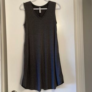 Zenana Premium Sleeveless V-neck Stretch A Line Dress with Pockets!